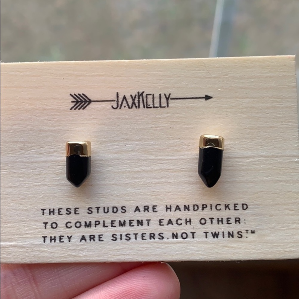 Black onyx earrings
